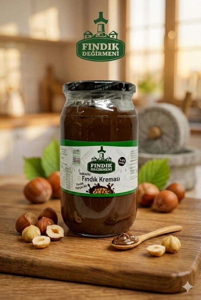 Kakaolu Fındık Kreması %45 fındık parçaçıklı 1 kg -