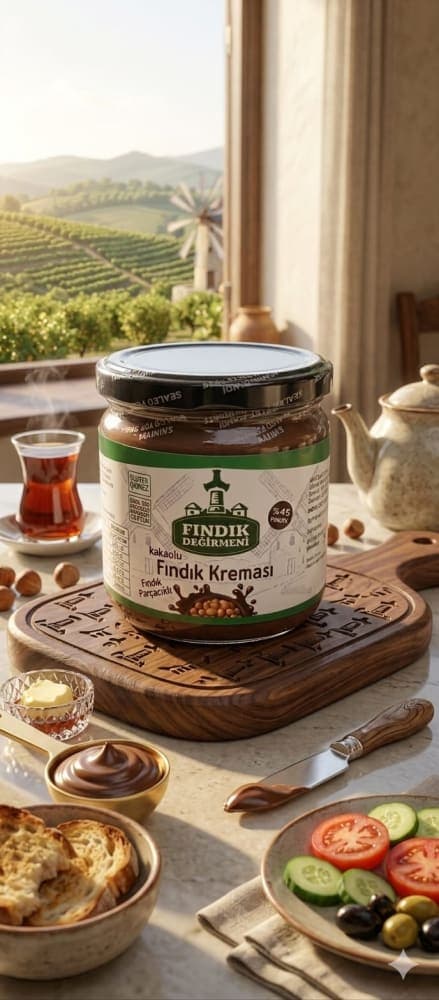 Kakaolu Fındık Kreması %45 fındık parçaçıklı 400 gr