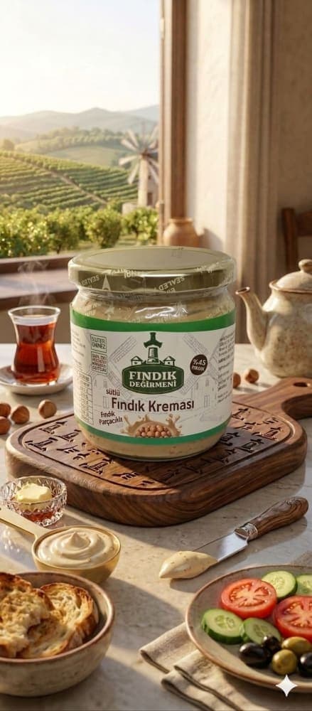 Sütlü Fındık Kreması %45 fındık parçaçıklı 400 Gr