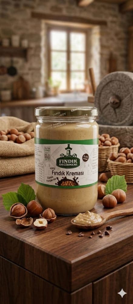 Sütlü Fındık Kreması %45 fındık parçaçıklı 600 Gr