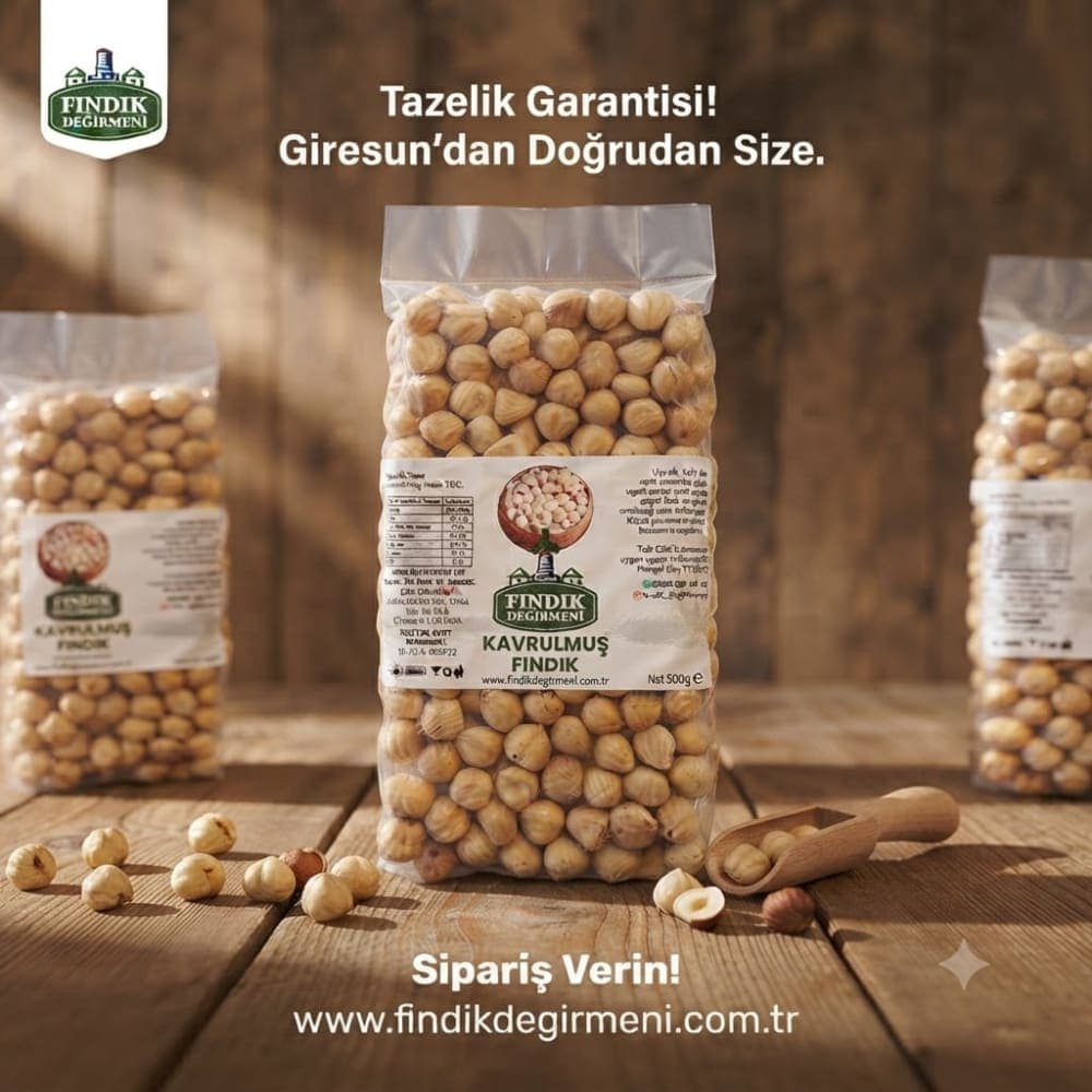Fındık Değirmeni Taze Kavrulmuş Fındık 500 GR